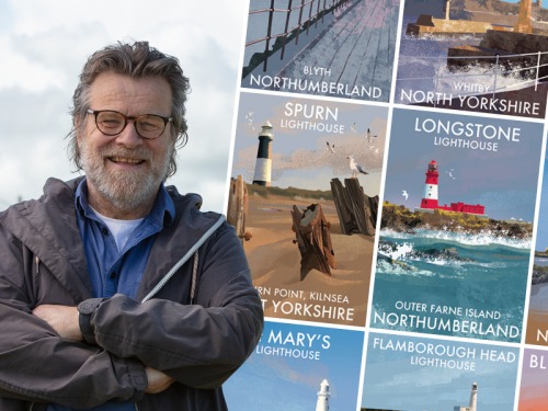 Meet Award-Winning Artist Roger O'Reilly who Illustrates Britain's Lighthouses