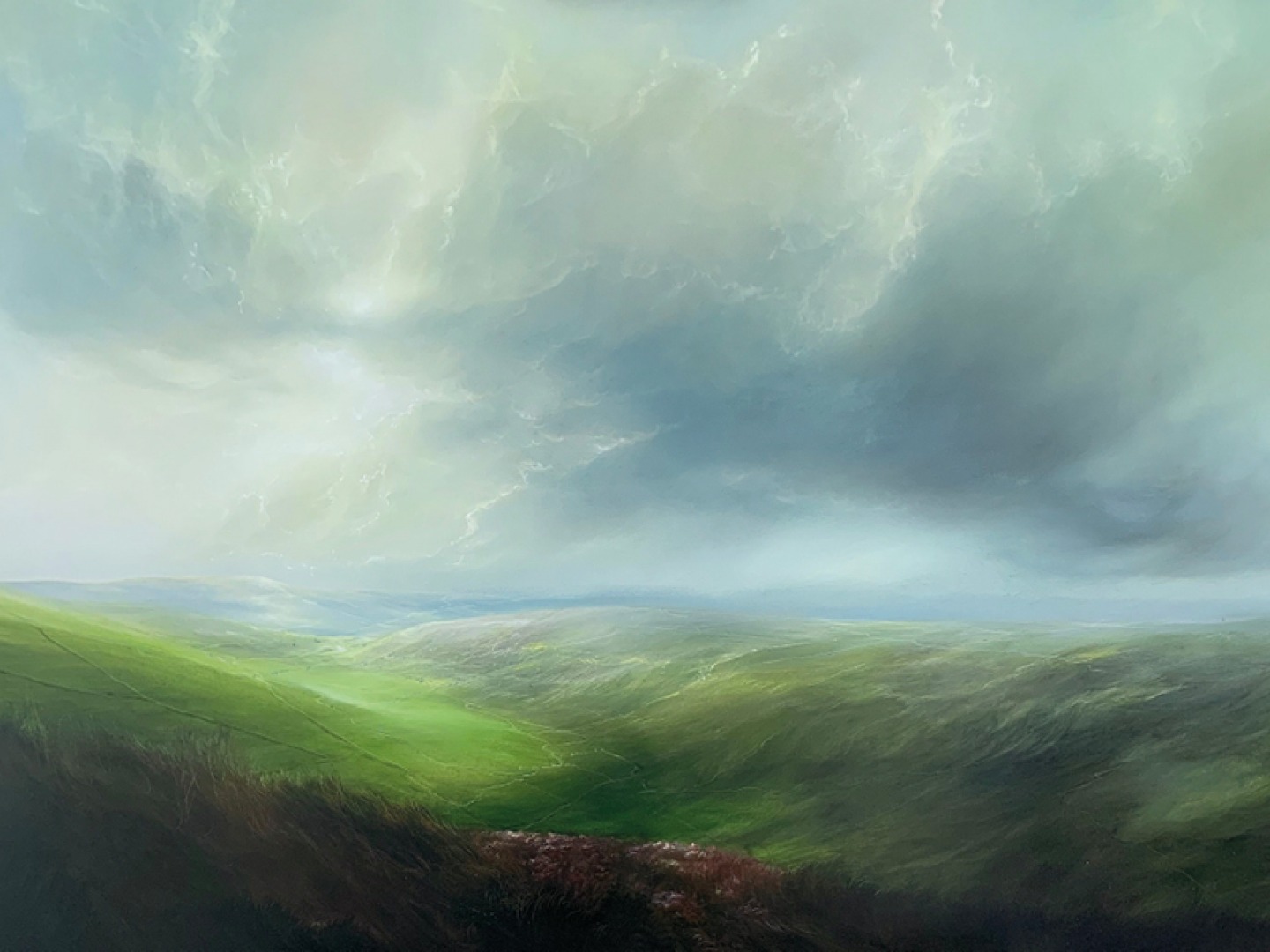 Painting by Clare Haley, titled:Only Yorkshire