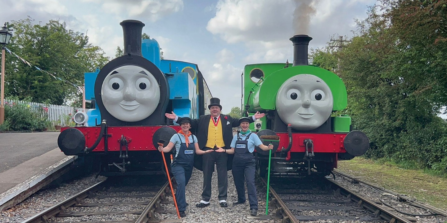 Andy as Sir Topham Hatt at a Day Out With Thomas event