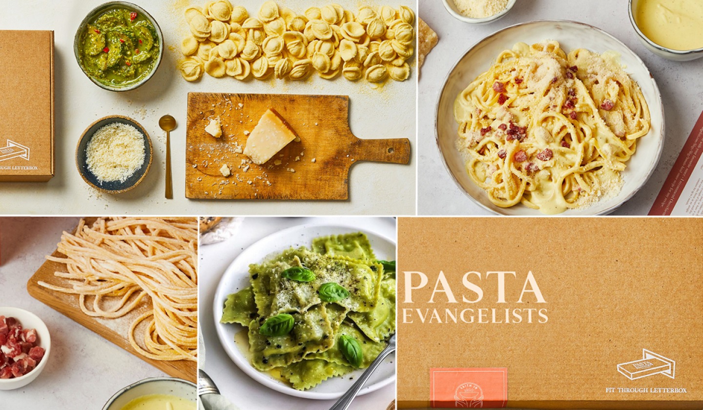 collage of pasta images