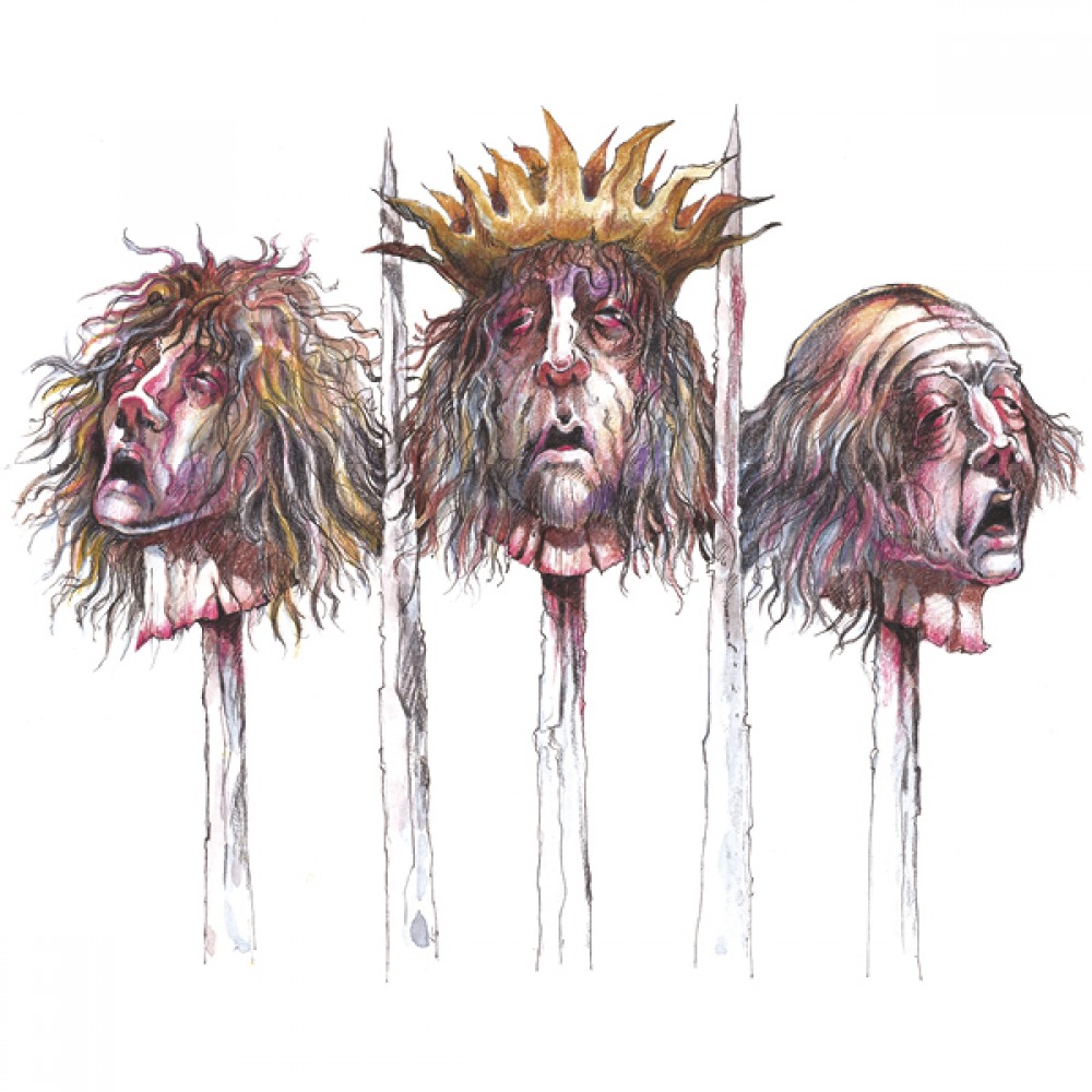Illustration of heads impaled on swords