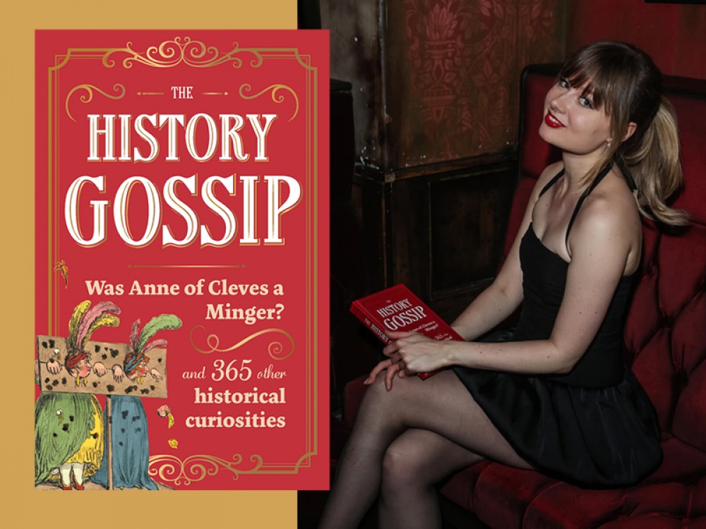 Katie Kennedy with her book