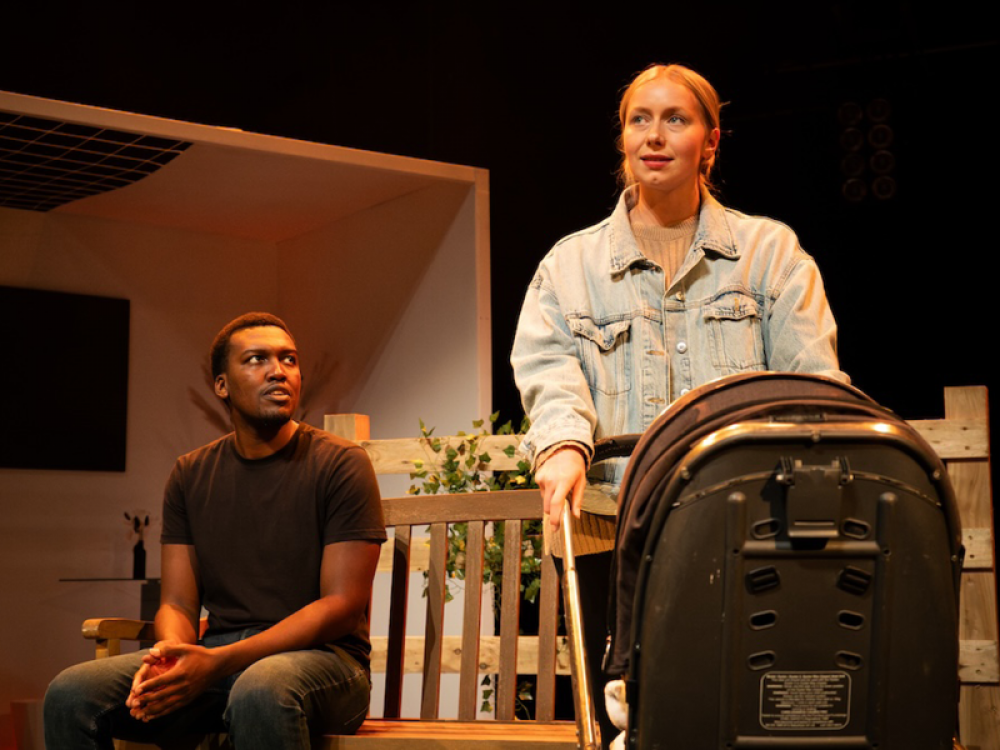 Production shots from the first production of The Bench which premiered at The Customs House in South Shields in 2023. Photo Wycombe 89 Media.