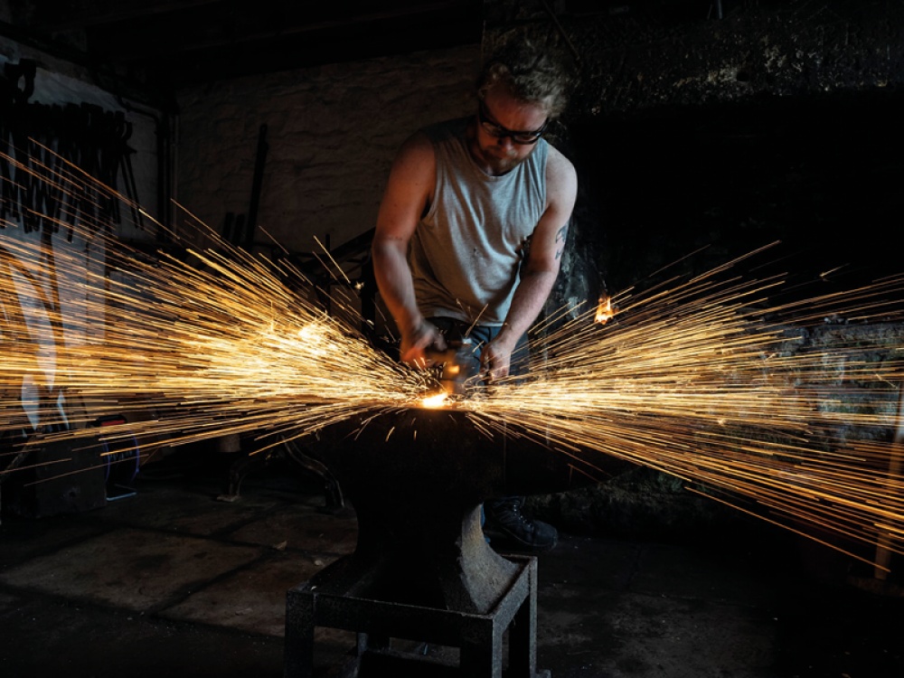 Meet Alex Sowden, the Artist Blacksmith Behind Hammer and Hound Forge