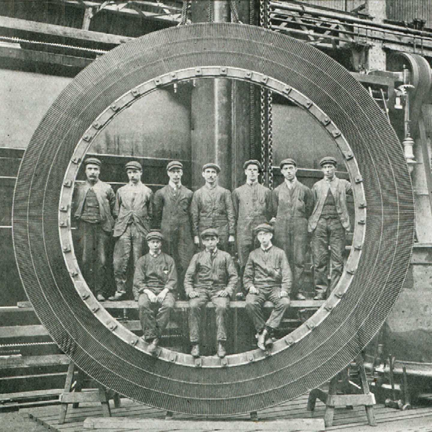 Complete ring of turbine blading - Mauretania