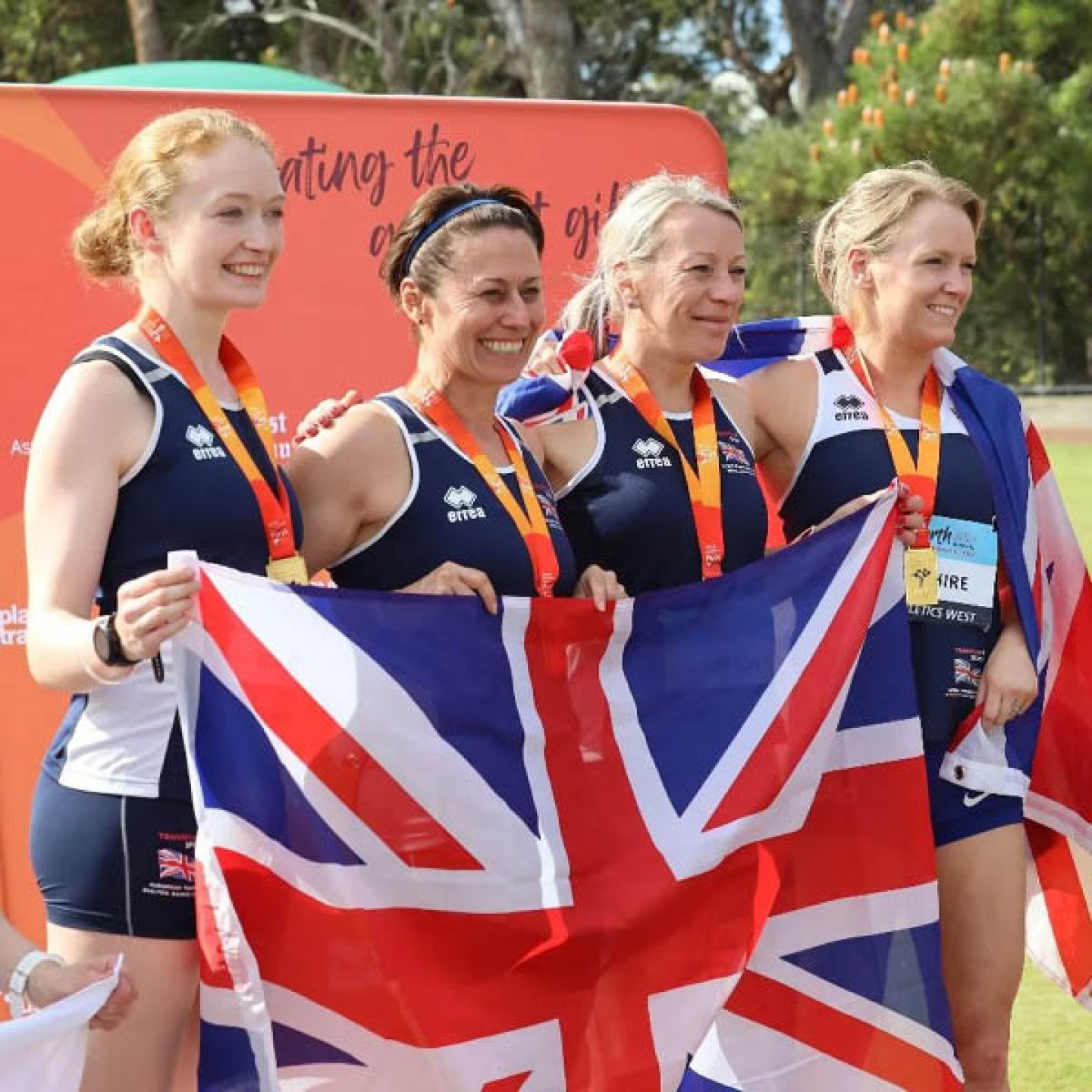 Charlotte with GB team mates