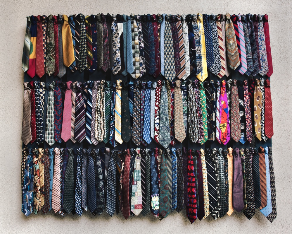Multi-coloured ties