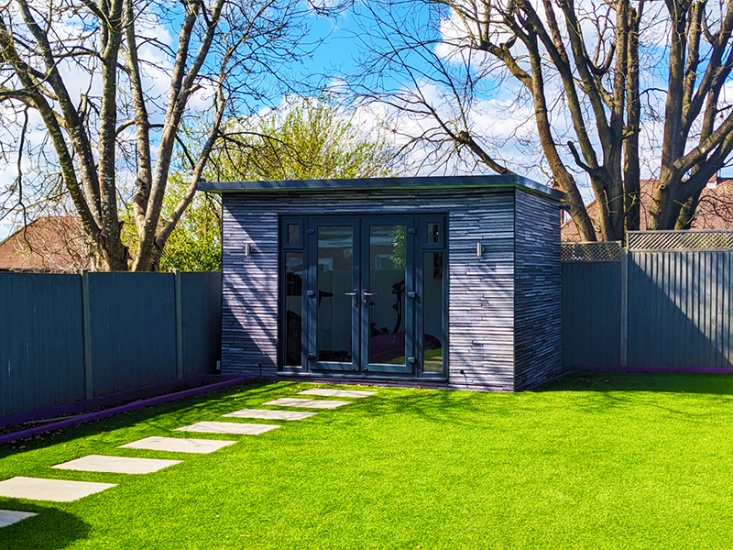 Summer house in a garden