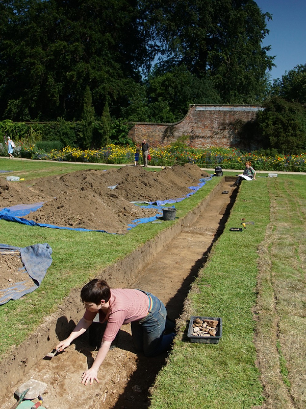 Chloë excavating in Yorkshire
