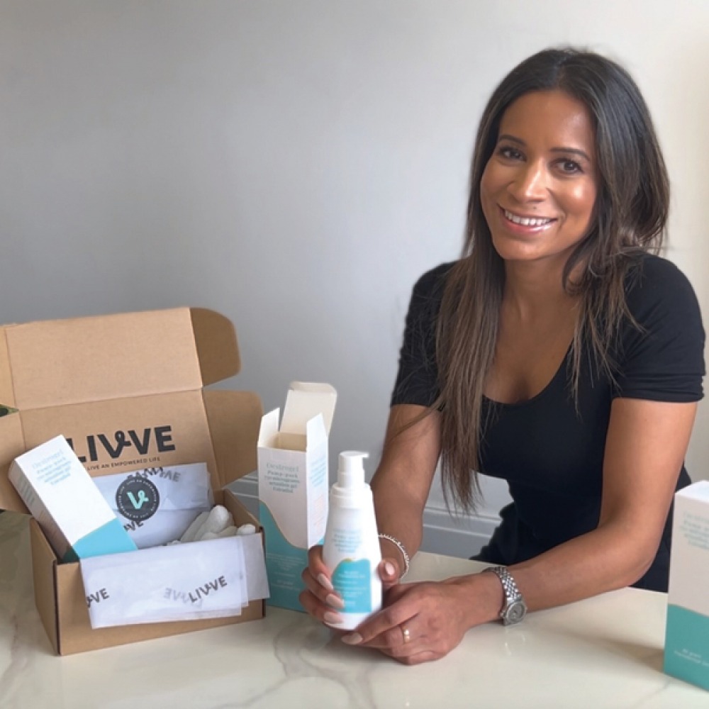 Melissa with LIVVE product