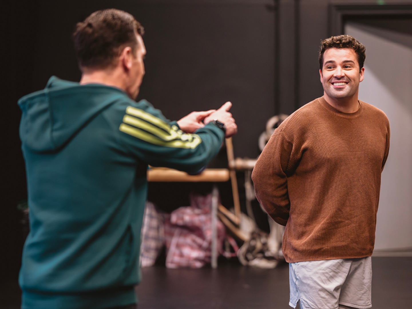 Joe McElderry in rehearsals