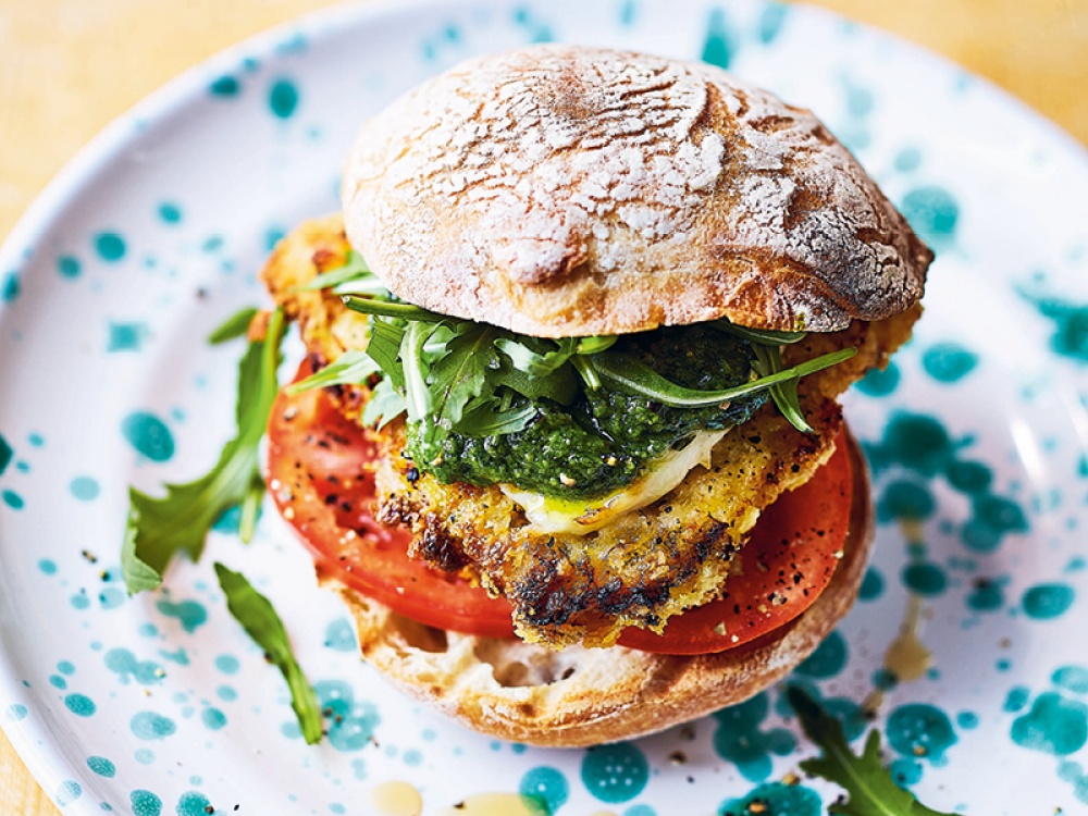 Chicken Caprese Burgers