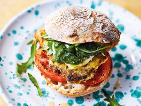 Chicken Caprese Burgers