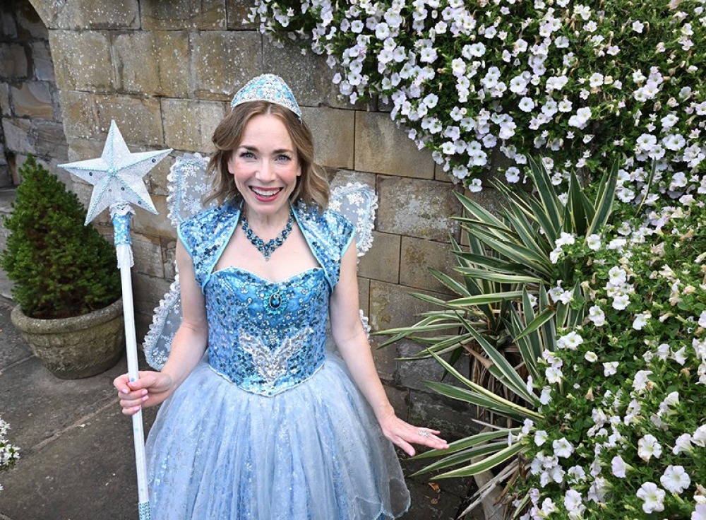 Laura dressed up as the fairy