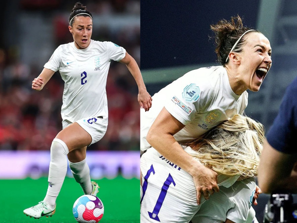 Lucy Bronze playing football