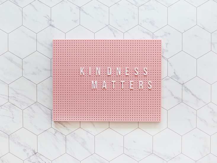 'KINDNESS MATTERS’ Letters on a pin board