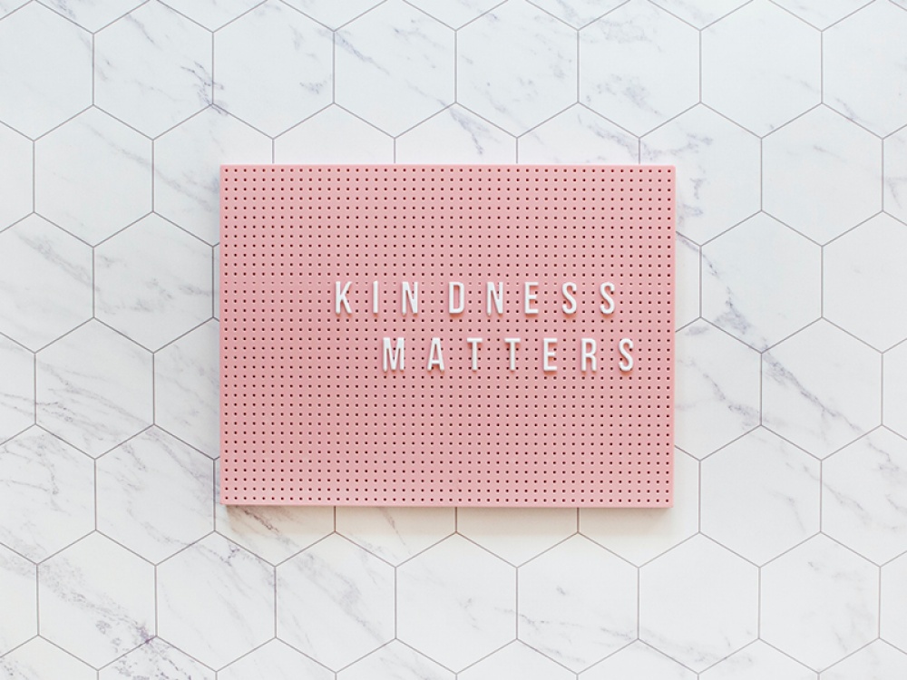 'KINDNESS MATTERS’ Letters on a pin board