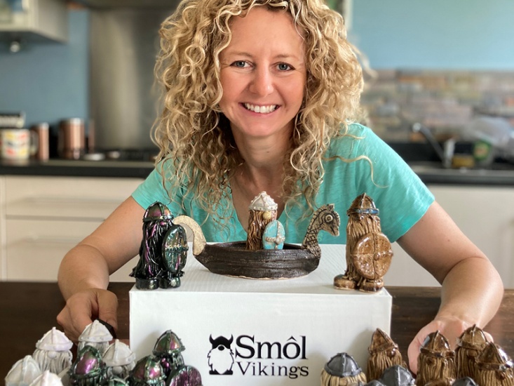 Meet The Maker Behind the Smôl Vikings at Living North's Christmas Fair