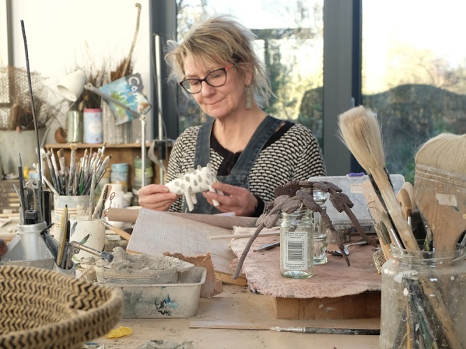 Meet the Artist Sharing Her Victorian Garden on Canvas and Clay