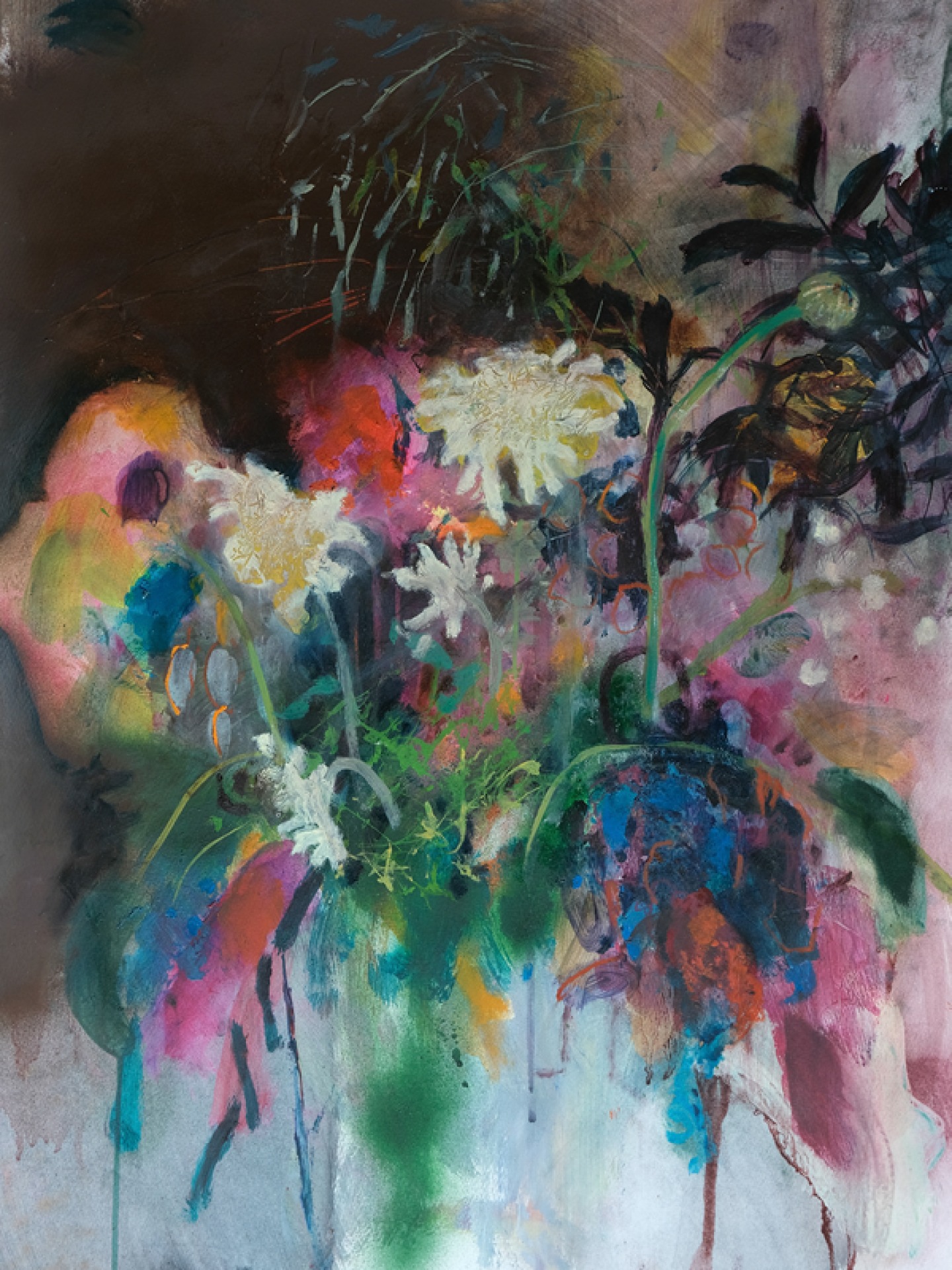 bucket of flowers iv 88x67cm £1100