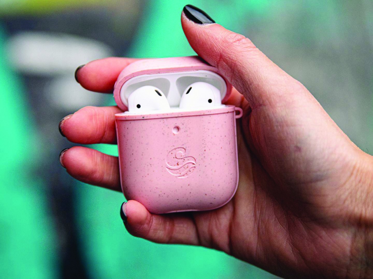 Pink eco friendly EarPods case