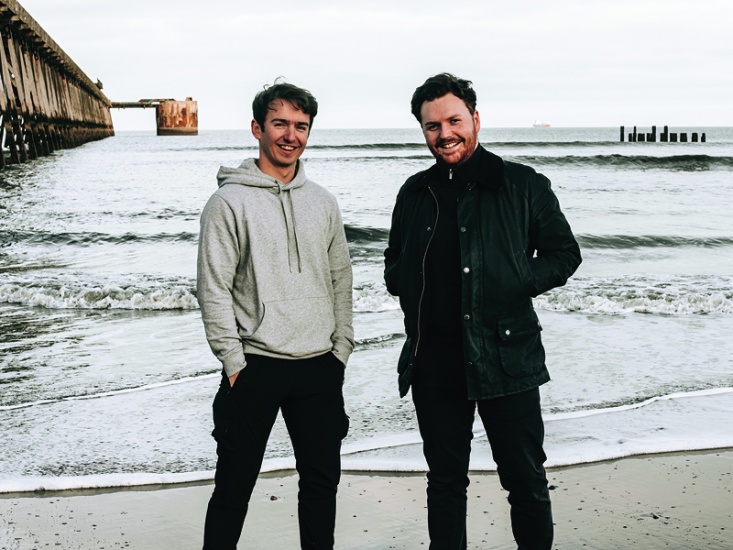 Ross and John at the beach