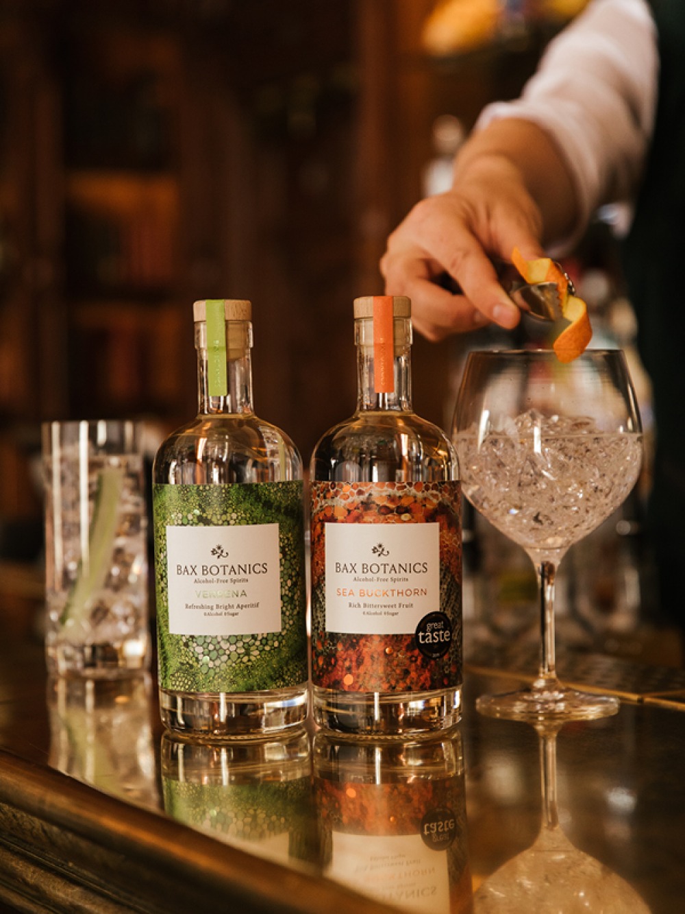 gin bottles