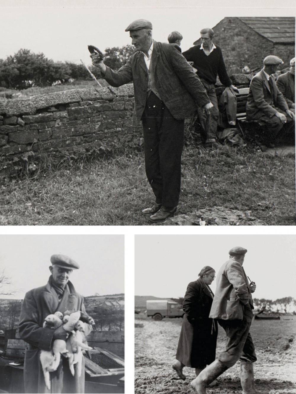 black and white photographs of farming community