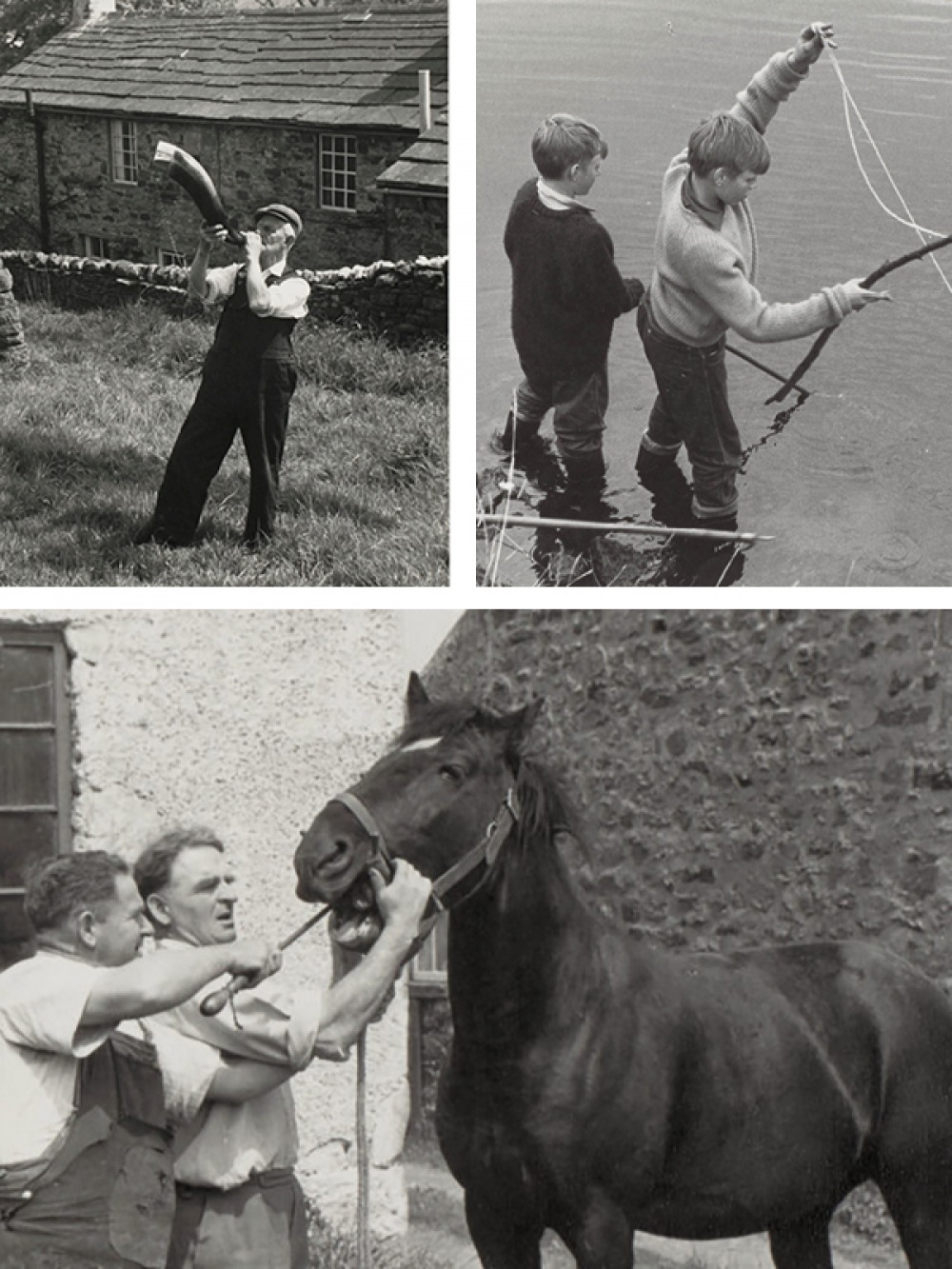 black and white photographs of farming community