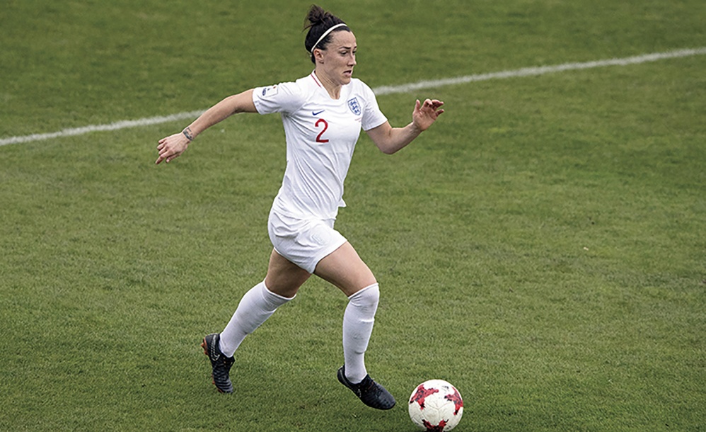 Lucy Bronze on the football pitch