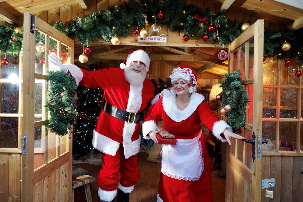 Santa and Mrs Claus arrive at Lotherton to officially open The Christmas Experience