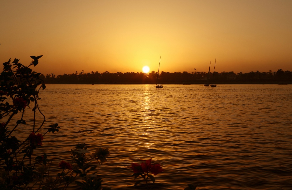 sunset over Nile, Dreamstime