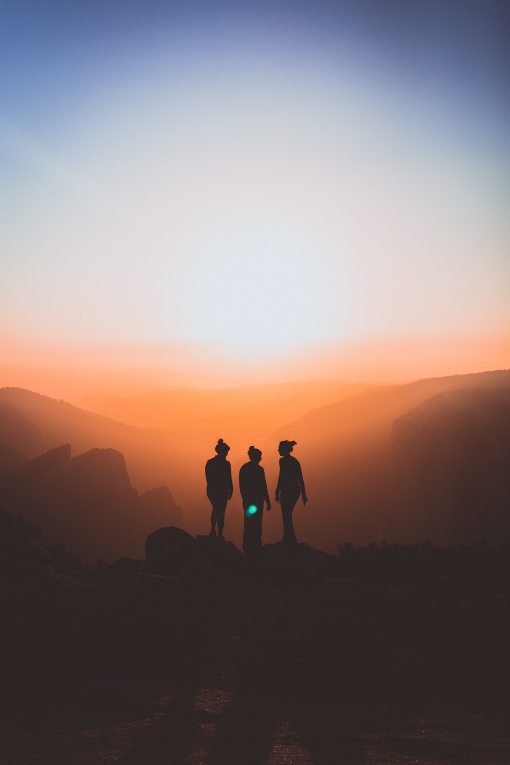 Three women's silhouettes