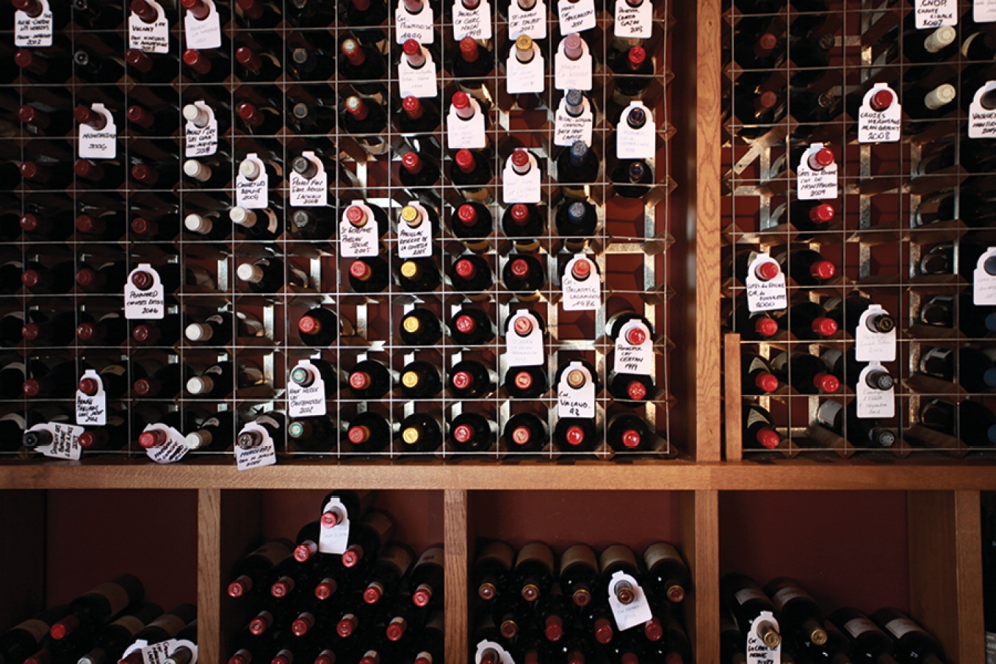 Bottles of wine