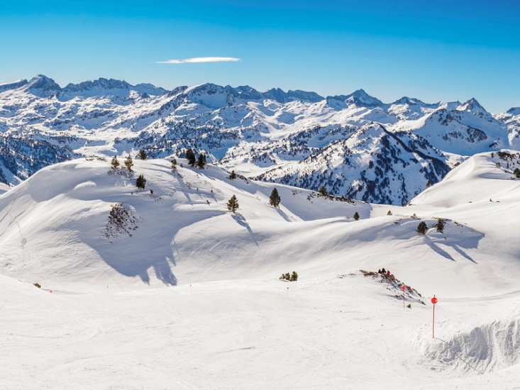 Mountain range in Baqueira ski fields, Catalonia