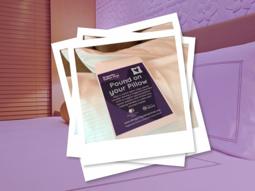 How Hotels are Helping Newcastle's Dragonfy Cancer Trust by Encouraging Guests to Leave a Pound on Your Pillow
