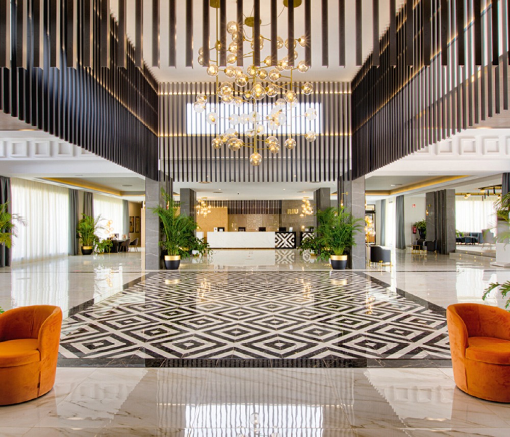 modern hotel lobby