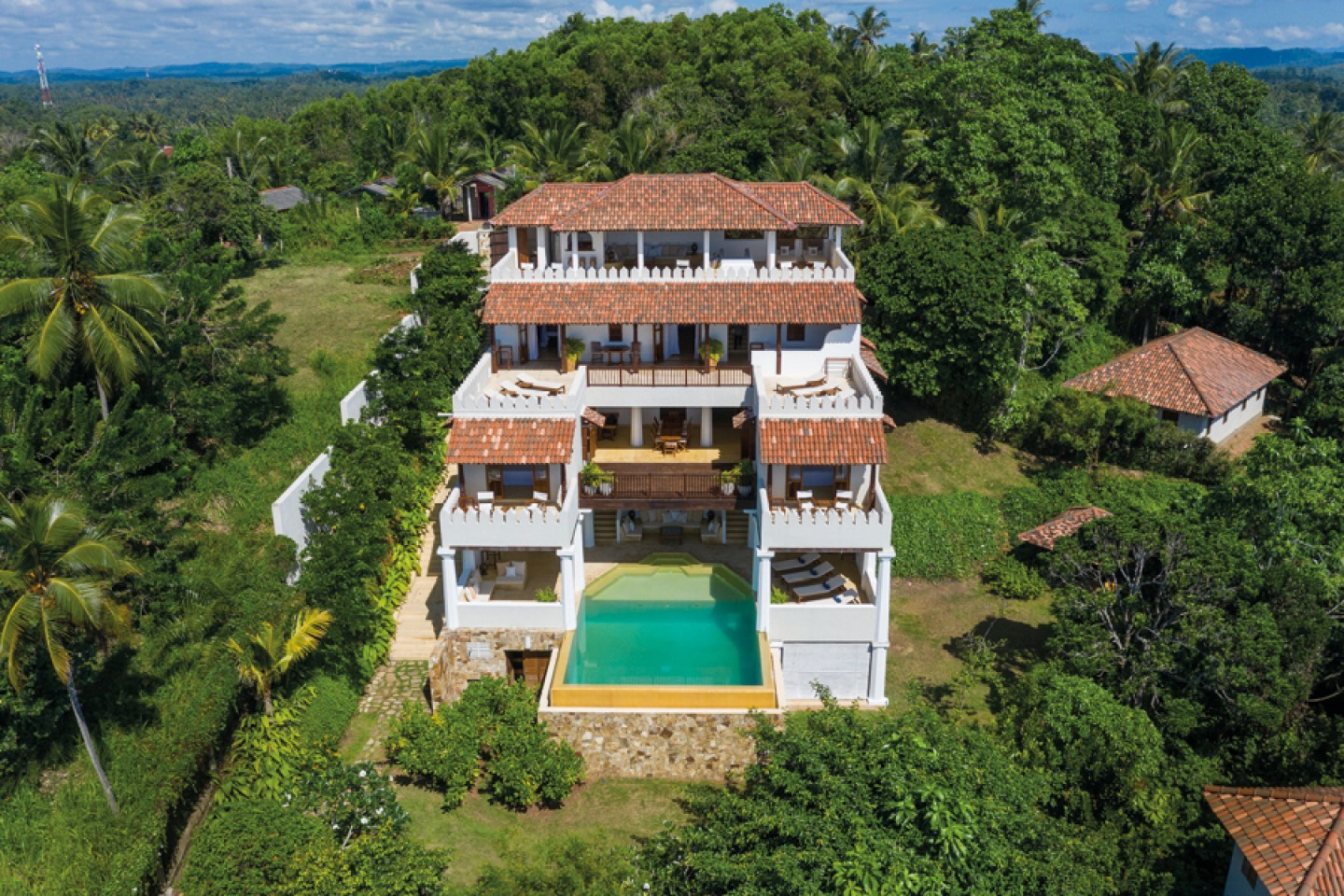 Ariel view of On Houses