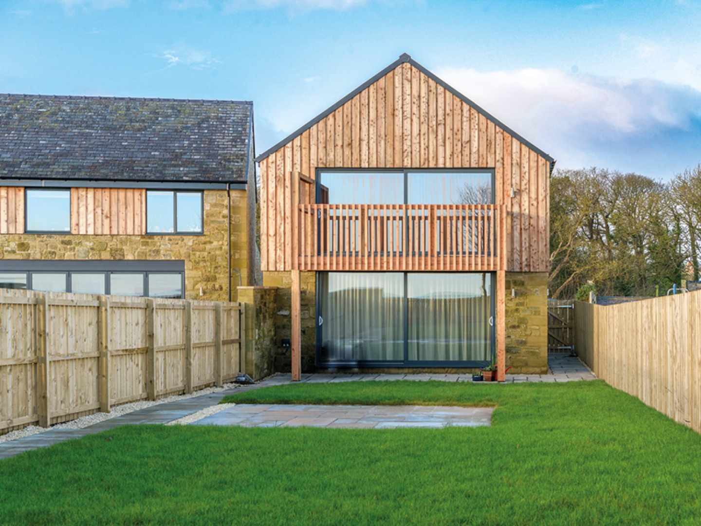 external view of wood clad cottage
