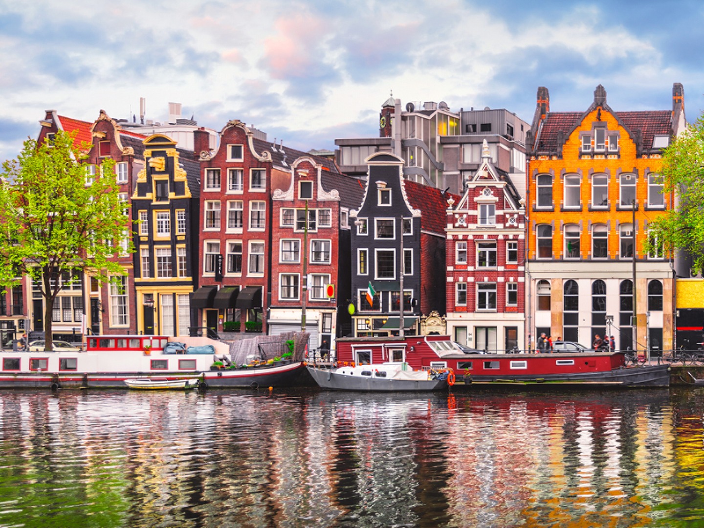 Colourful houses at Amsterdam