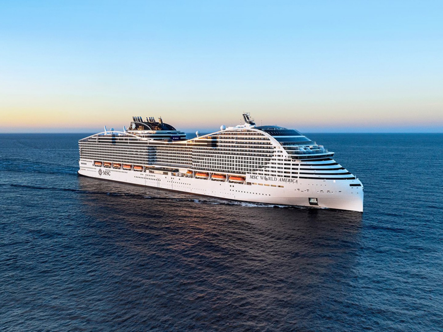 MSC cruise at sea
