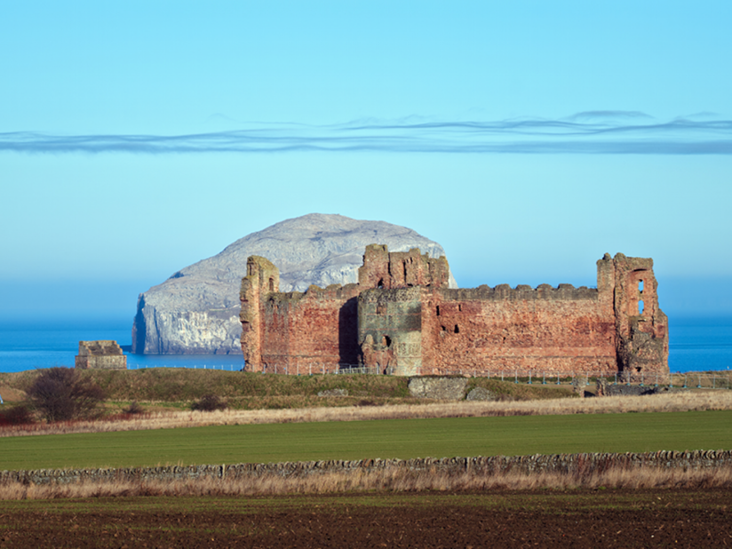 Bass Rosk and Tantallon castle