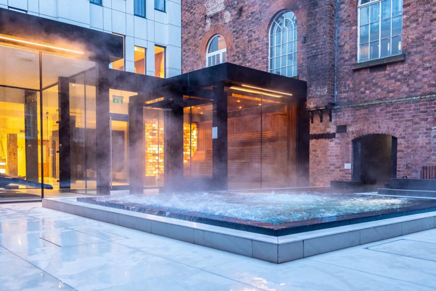 Outdoor heated pool