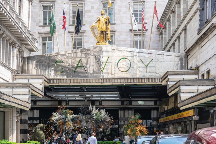 The Savoy Hotel entrance