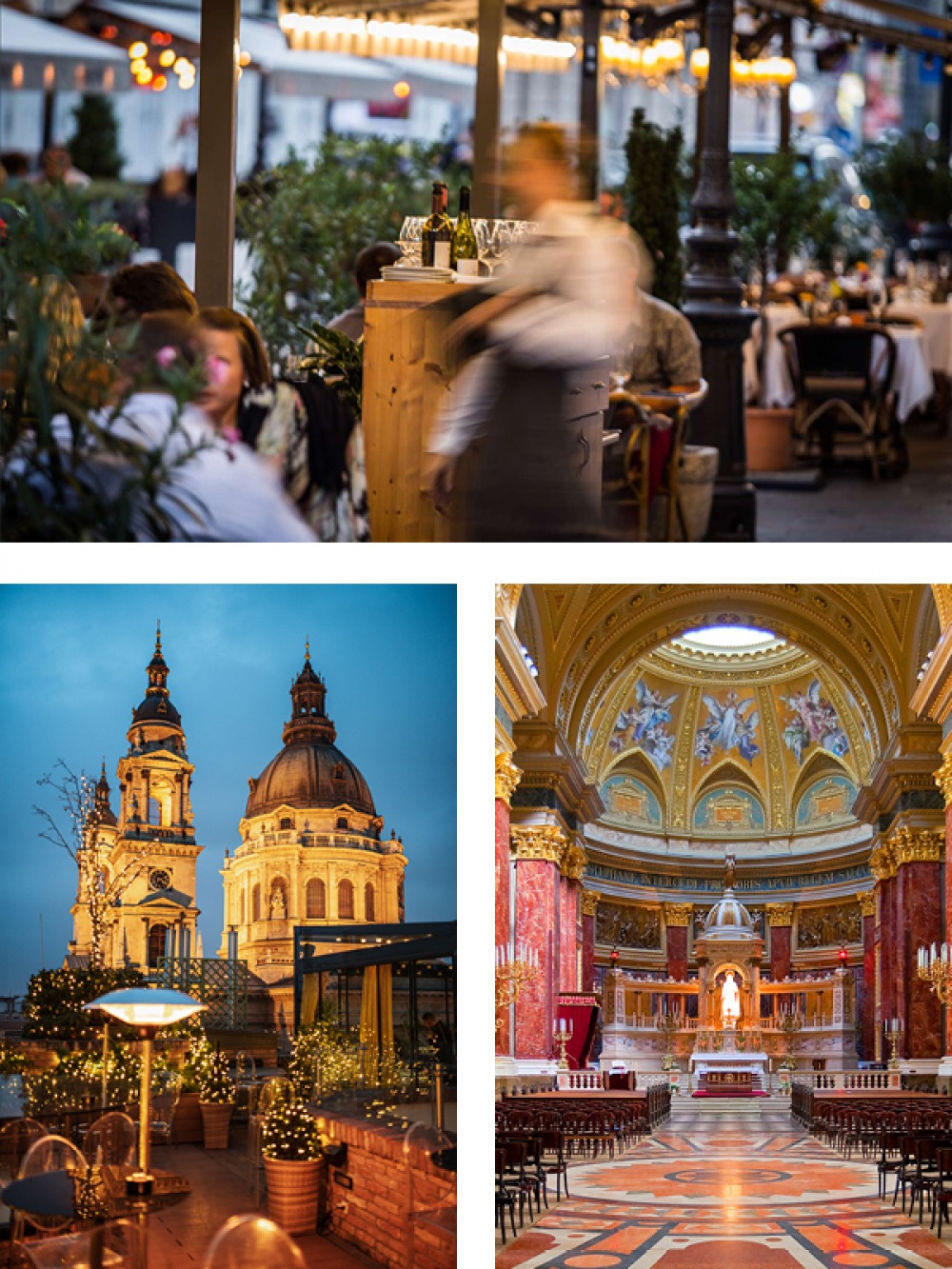 Borjonya terrace, Aria, St Stephen’s Basilica