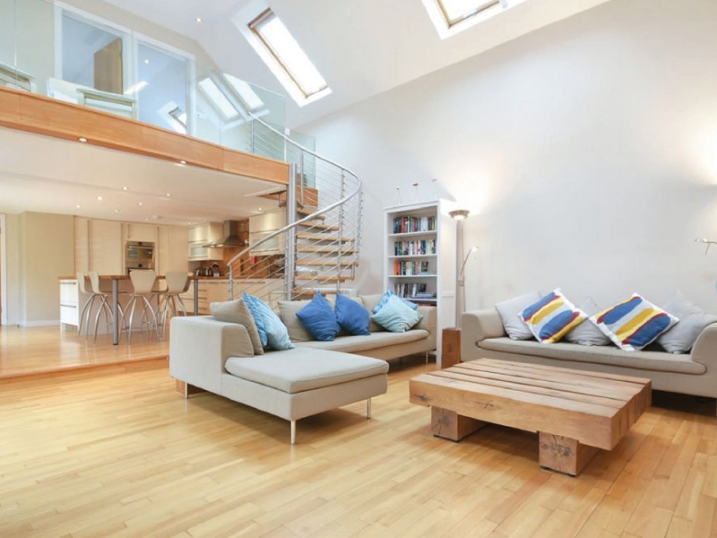 internal shot of sitting area at Links Barn