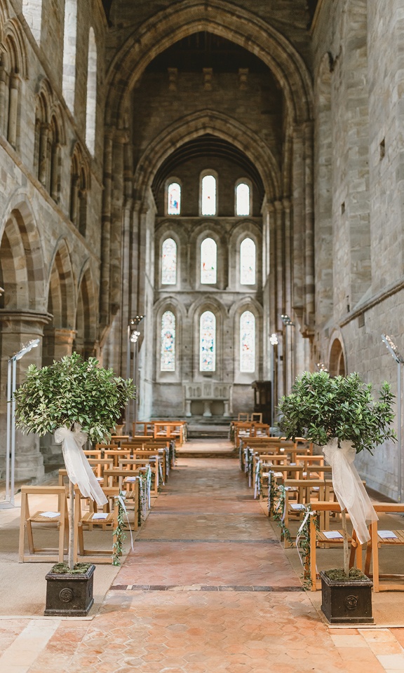 priory dressed for the wedding