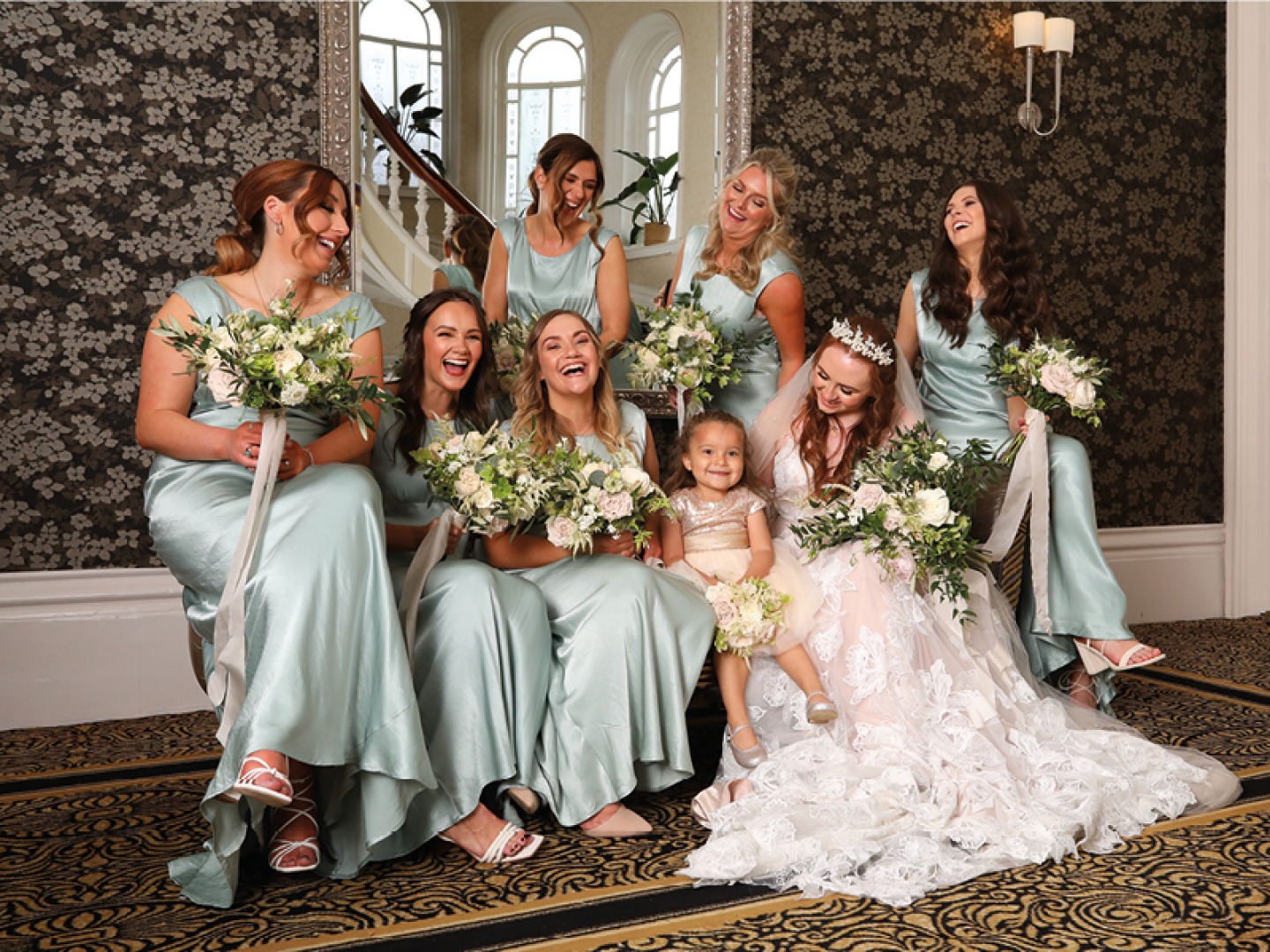 Bride with Bridal party