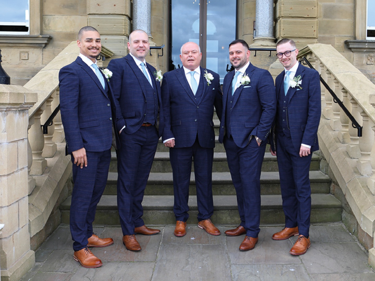 Groom with groomsmen