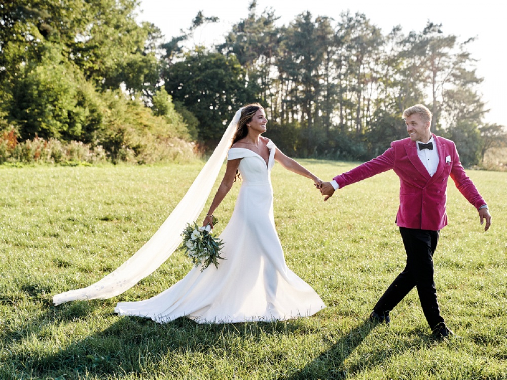 Ruby and Chris on their wedding day